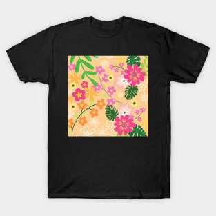 Cherry Blossoms Romance_Cream background T-Shirt